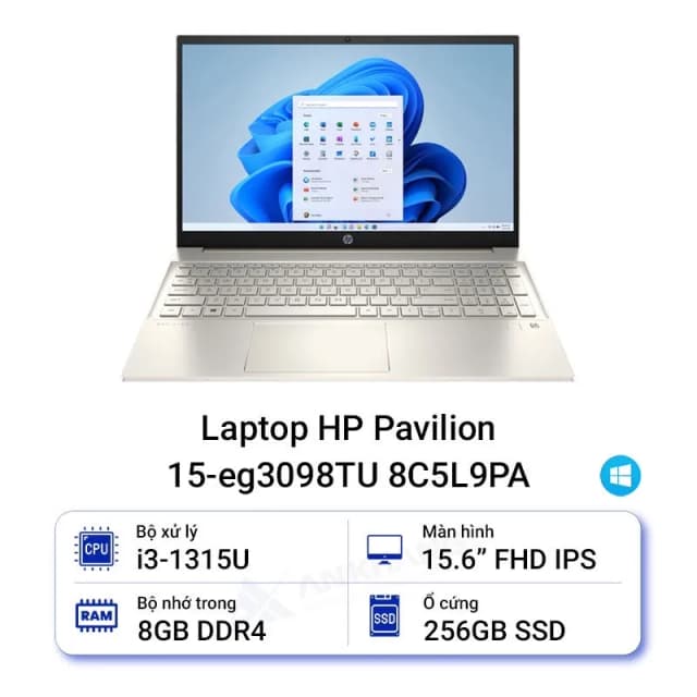 So sánh giá Laptop HP Pavilion 15 eg3098TU i3 1315U/8GB/256GB/Win11 (8C5L9PA) rẻ nhất? - Ảnh 9