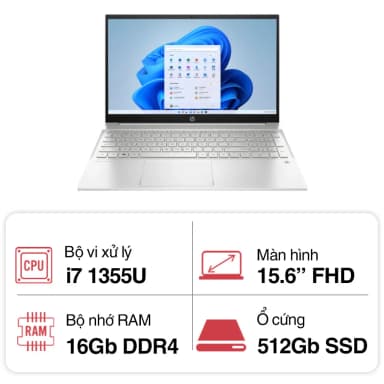 Laptop HP Pavilion 15 eg3112TU - 8U6L9PA (i7 1355U, 16GB, 512GB, Full HD, Win11) - 10