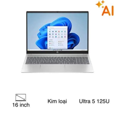 Laptop HP Pavilion 16 af0053TU - AY8C2PA (Ultra 7 155U, 16GB, 512GB, WUXGA, OfficeHS+365, Win11)