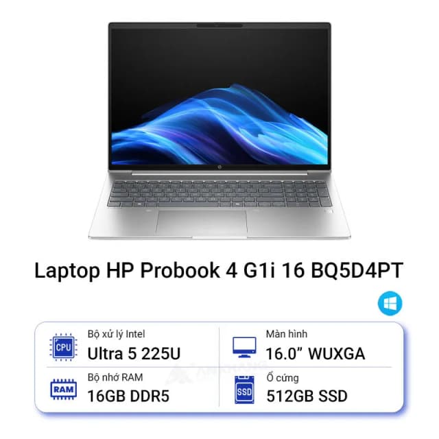 So sánh giá Laptop HP Probook 4 G1i 16 - BQ5D4PT (Ultra 5 225U, 16GB, 512GB, WUXGA, Win11) rẻ nhất? - Ảnh 11