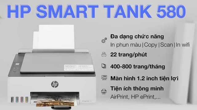 So sánh giá Máy in phun màu đa năng HP Smart Tank 580 Wifi (1F3Y2A) rẻ nhất? - Ảnh 8