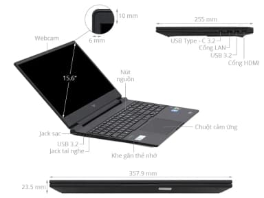 Laptop HP Gaming VICTUS 15 fa1139TX - 8Y6W3PA (i5 12450H, 16GB, 512GB, RTX 2050 4GB, Full HD 144Hz, Win11) - 15