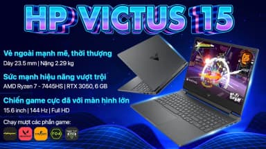 Laptop HP Gaming VICTUS 15 fb3116AX - BX8U4PA (R7 7445HS, 16GB, 512GB, RTX3050 6GB, Full HD 144Hz, Win11) - 4