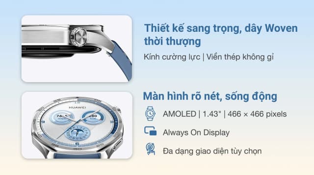 So sánh giá Huawei Watch GT 5 46mm viền thép dây da rẻ nhất? - Ảnh 9
