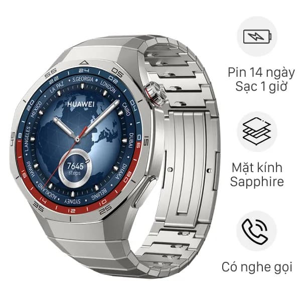 Huawei Watch GT 5 Pro 46mm viền Titanium dây Titanium - Giá rẻ nhất hôm nay - Ảnh 1
