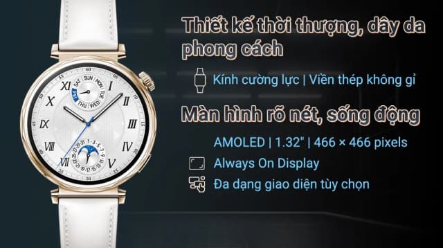 So sánh giá Huawei Watch GT 6 41mm viền thép dây da rẻ nhất? - Ảnh 12