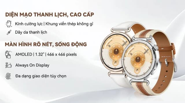 So sánh giá Huawei Watch GT 6 41mm viền thép dây da rẻ nhất? - Ảnh 14