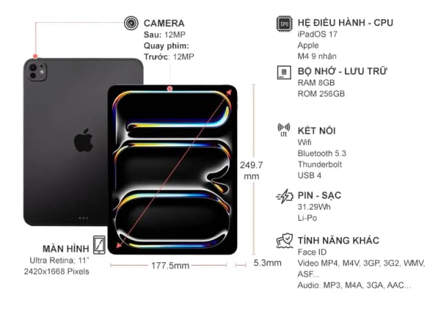 Top 1 so sánh giá Máy tính bảng iPad Pro M4 13 inch WiFi 2TB - Tìm sản phẩm giá rẻ nhất - Ảnh 39