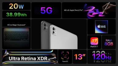 Máy tính bảng iPad Pro M4 13 inch 5G 256GB - 4