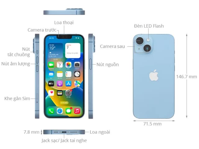 Điện thoại iPhone 14 128GB - 12