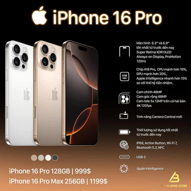 Điện thoại iPhone 16 Pro 128GB - 8