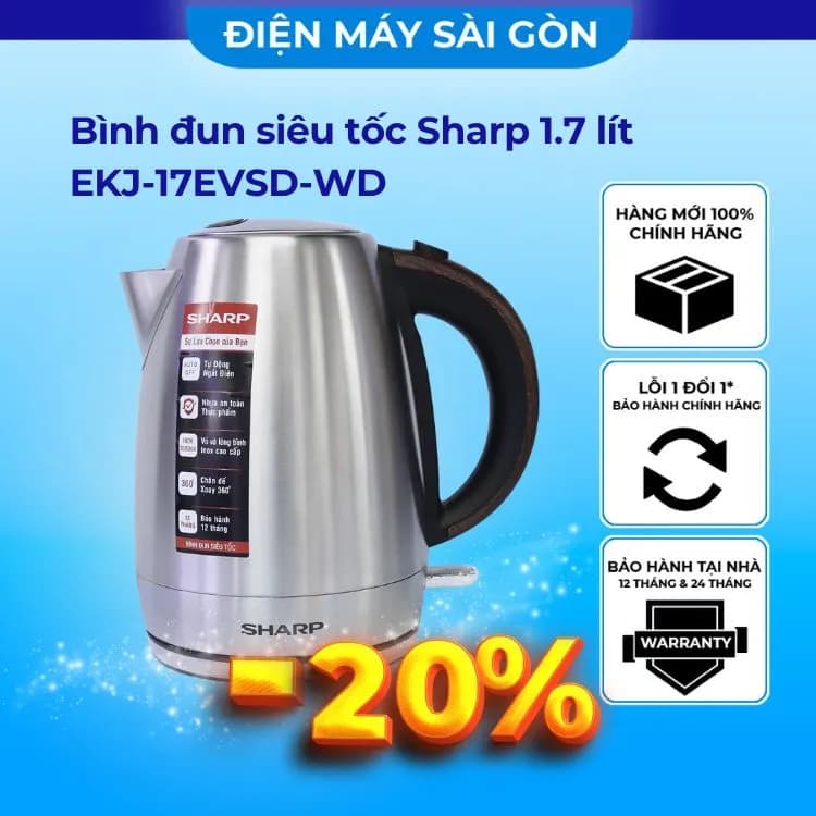Bình đun siêu tốc Joyoung 1.7 lít JEK-588 - Giá rẻ nhất hôm nay - Ảnh 36