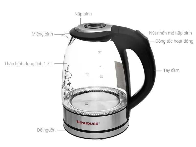 Bình đun siêu tốc Joyoung 1.7 lít JEK-588 - Giá rẻ nhất hôm nay - Ảnh 38