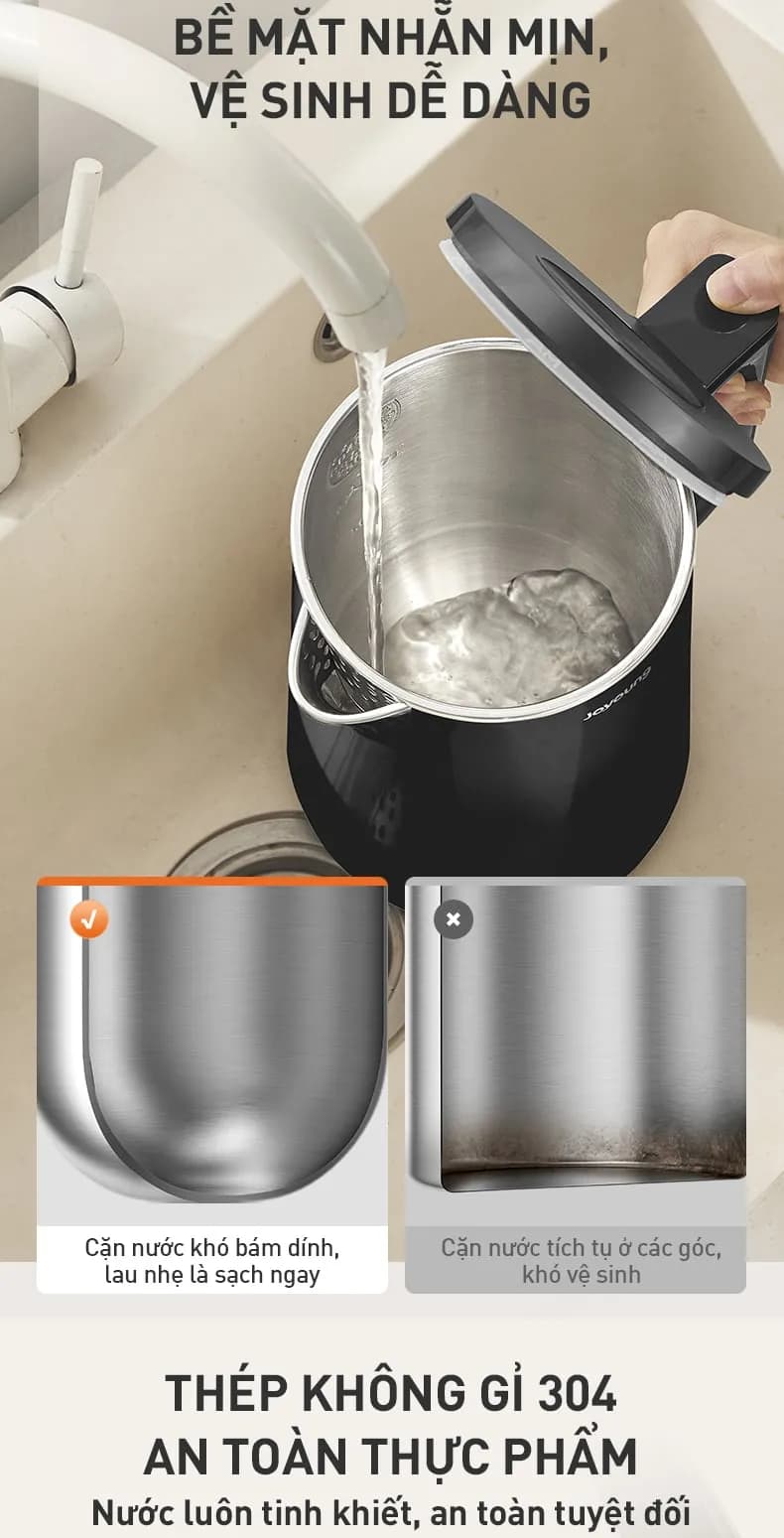 Bình đun siêu tốc Joyoung 1.7 lít JEK-588 - Giá rẻ nhất hôm nay - Ảnh 5