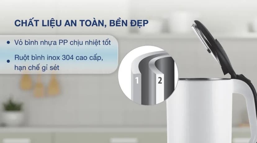 Bình đun siêu tốc Joyoung 1.7 lít JEK-588 - Giá rẻ nhất hôm nay - Ảnh 53