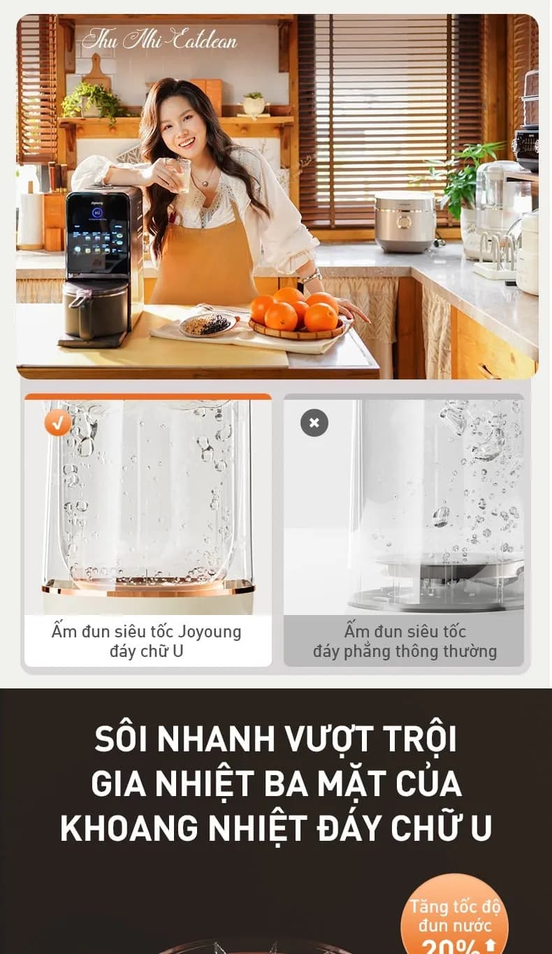 Bình đun siêu tốc Joyoung 1.7 lít JEK-588 - Giá rẻ nhất hôm nay - Ảnh 55