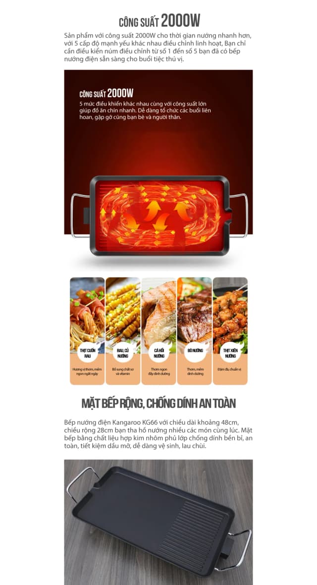 Top 1 so sánh giá Bếp nướng điện Kangaroo KG 699 - Tìm sản phẩm giá rẻ nhất - Ảnh 11
