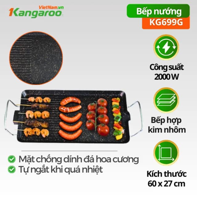 Top 1 so sánh giá Bếp nướng điện Kangaroo KG 699 - Tìm sản phẩm giá rẻ nhất - Ảnh 38