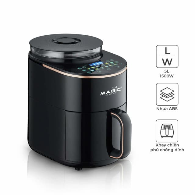 Nồi chiên không dầu kết hợp hấp Magic Eco 5 lít S05 - Ảnh 1