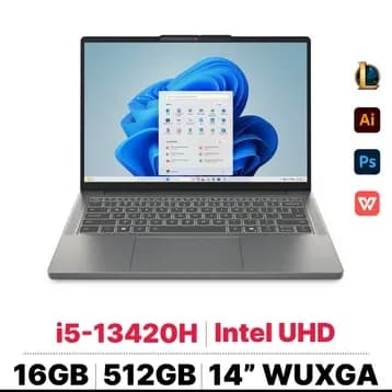 Laptop Lenovo IdeaPad Slim 3 15IRH10 - 83K1000HVN (i5 13420H, 16GB, 512GB, WUXGA, Win11) - 14