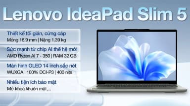 Laptop Lenovo IdeaPad Slim 5 OLED 14AKP10 - 83HX0066VN (R7 AI 350, 32GB, 512GB, WUXGA OLED, Win11) - 3