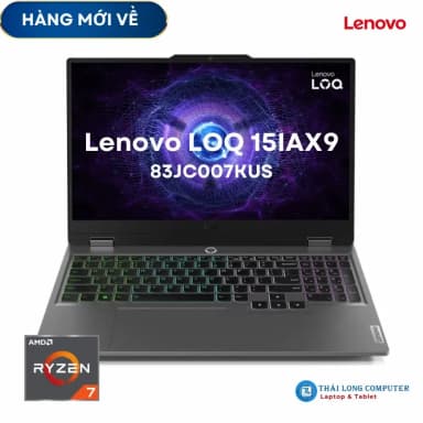 Laptop Lenovo Gaming LOQ 15ARP9 - 83JC00J0VN (R7 7435HS, 24GB, 512GB, RTX 4050 6GB, Full HD 144Hz, Win11) - 16