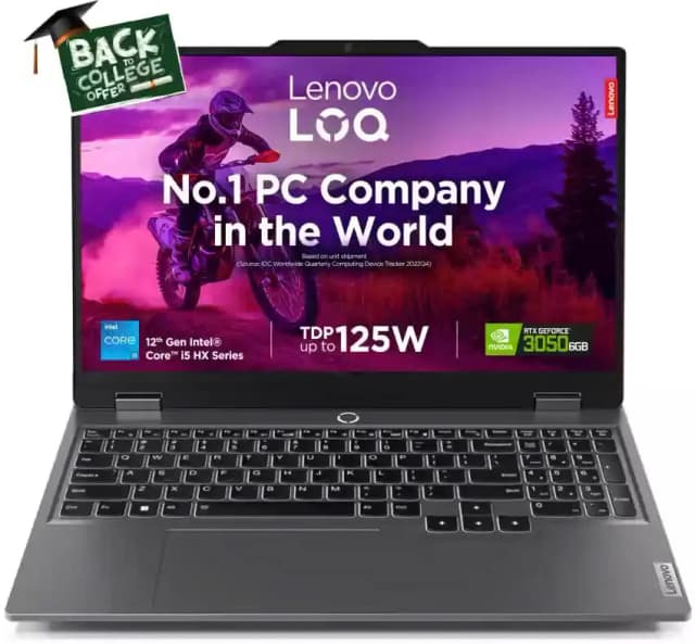 Laptop Lenovo Gaming LOQ 15IAX9 - 83GS00D9VN (i5 12450HX, 24GB, 512GB, RTX 3050 6GB, Full HD 144Hz, Win11) - 12
