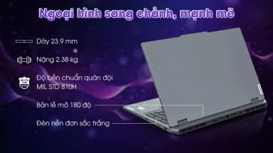 Laptop Lenovo Gaming LOQ 15IAX9 - 83GS00D9VN (i5 12450HX, 24GB, 512GB, RTX 3050 6GB, Full HD 144Hz, Win11) - 6