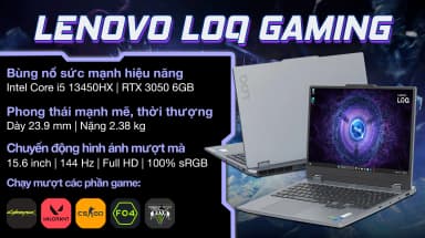 Laptop Lenovo Gaming LOQ 15IRX9 - 83DV00PSVN (i5 13450HX, 24GB, 512GB, RTX 3050 6GB, Full HD 144Hz, Win11) - 5