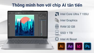 Laptop Lenovo ThinkBook 14 - 21SG007VVN (Core 7 240H, 32GB, 1TB, WUXGA, Win11) - 15