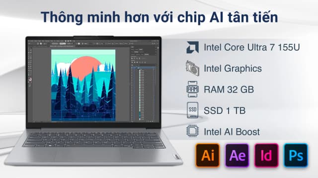 Laptop Lenovo ThinkBook 14 - 21SG007VVN (Core 7 240H, 32GB, 1TB, WUXGA, Win11) - 15