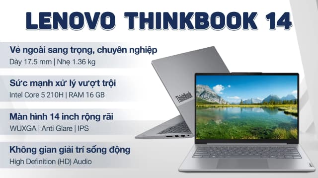 Laptop Lenovo ThinkBook 14 G8 - 21SG007SVN (Core 5 210H, 16GB, 512GB, WUXGA, Win11) - 3