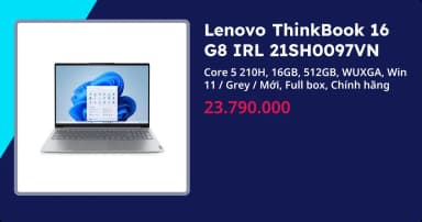 Laptop Lenovo ThinkBook 16 G8 IRL - 21SH0097VN (Core 5 210H, 16GB, 512GB, WUXGA, Win11) - 18