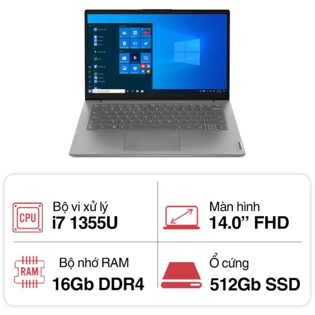 Laptop Lenovo V14 G4 - 83A00012VN (i7 1355U, 16GB, 512GB, Full HD, Win11) - 20