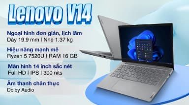 Laptop Lenovo V14 G4 AMN - 82YT00YNVN (R5 7520U, 16GB, 512GB, Full HD, Win11) - 3