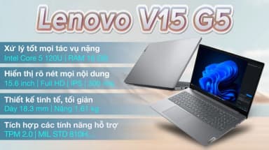 Laptop Lenovo V15 G5 IRL - 83HF0000VN (Core 5 120U, 16GGB, 512GB, Full HD, Win11) - 3