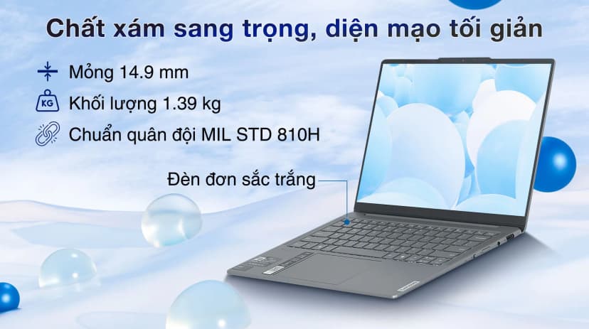 Laptop Lenovo Yoga Slim 7 OLED 14IMH9 - 83CV00D8VN (Ultra 5 125H, 16GB, 1TB, WUXGA OLED, OfficeH24+365, Win11) - Giá rẻ nhất hôm nay - Ảnh 3