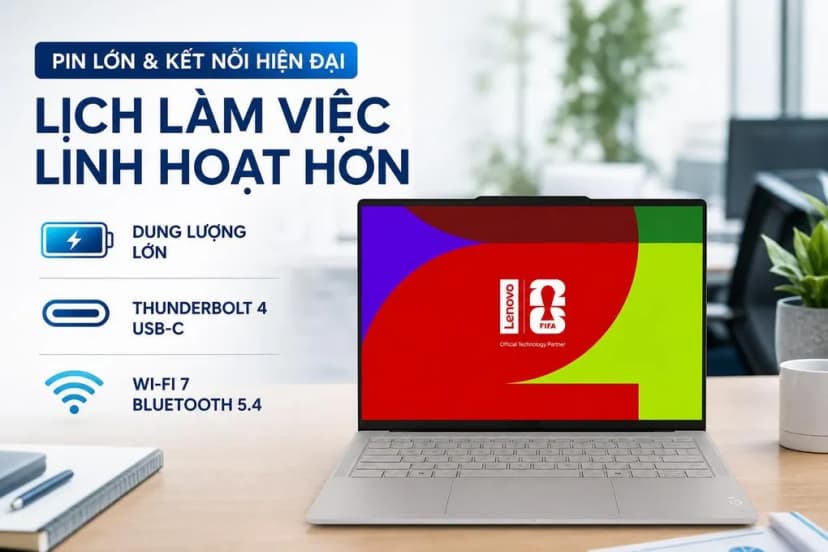 Laptop Lenovo Yoga Slim 7 Ultra 14IPH11 - 83QK0015VN (Ultra 7 355, 32GB, 1TB, WQXGA+ 120Hz, Cảm ứng, OfficeH24+365, Win11) - Giá rẻ nhất hôm nay - Ảnh 5
