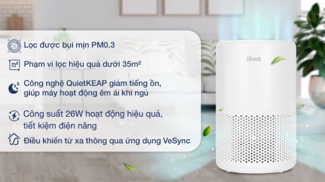So sánh giá Máy lọc không khí Levoit Core 200s 26W rẻ nhất? - Ảnh 7