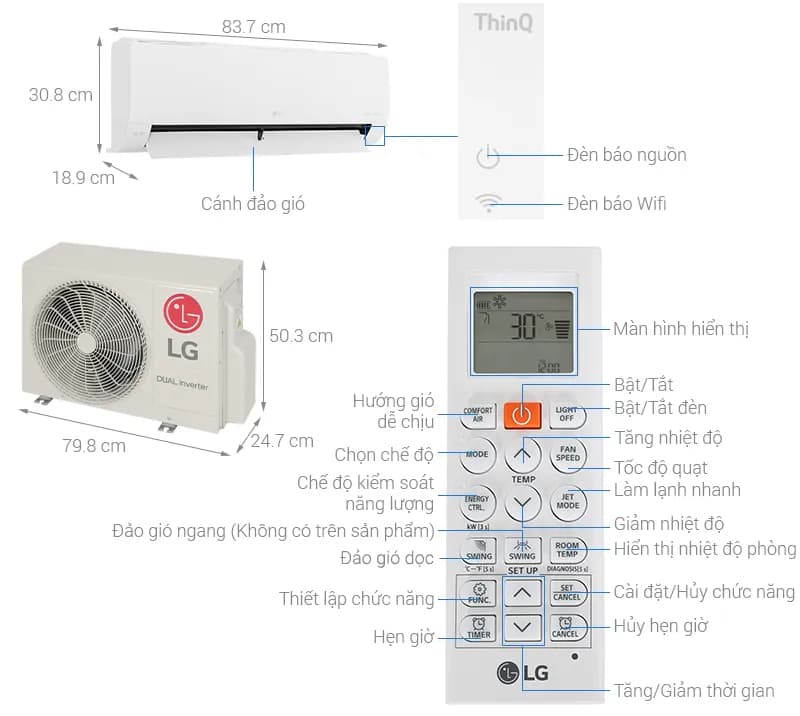Máy lạnh LG Inverter 1.5 HP V13WIN1 - Giá rẻ nhất hôm nay - Ảnh 2