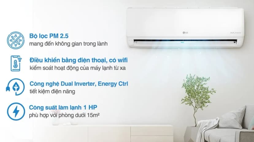 Máy lạnh LG Inverter 1 HP V10WIN1 - Giá rẻ nhất hôm nay - Ảnh 2