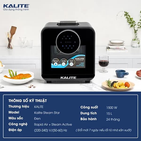 So sánh giá Lò chiên không dầu kết hợp hấp Kalite 15 lít STEAM X - Tìm sản phẩm giá rẻ nhất - Ảnh 19