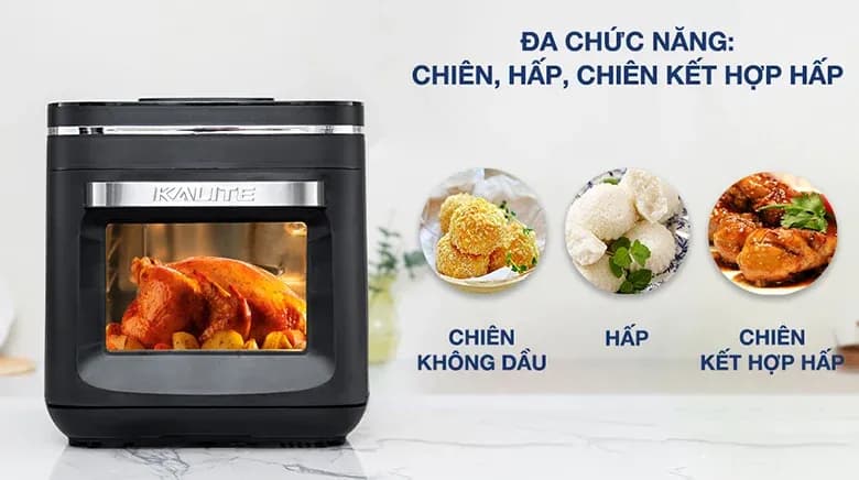 So sánh giá Lò chiên không dầu kết hợp hấp Kalite 15 lít STEAM X - Tìm sản phẩm giá rẻ nhất - Ảnh 5