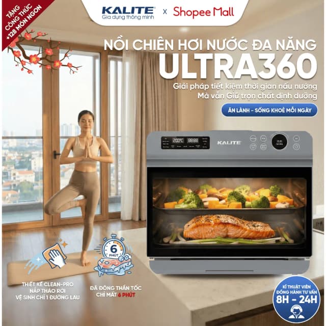 So sánh giá Lò chiên không dầu hết hợp hấp Kalite 20 lít Fusion Pro rẻ nhất? - Ảnh 15