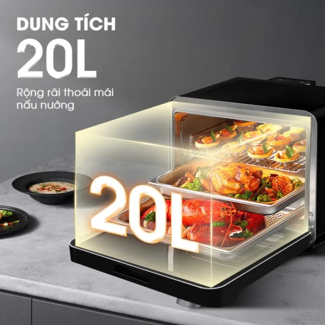 So sánh giá Lò chiên không dầu hết hợp hấp Kalite 20 lít Fusion Pro rẻ nhất? - Ảnh 18
