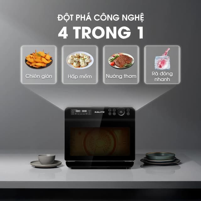 So sánh giá Lò chiên không dầu hết hợp hấp Kalite 20 lít Fusion Pro rẻ nhất? - Ảnh 4