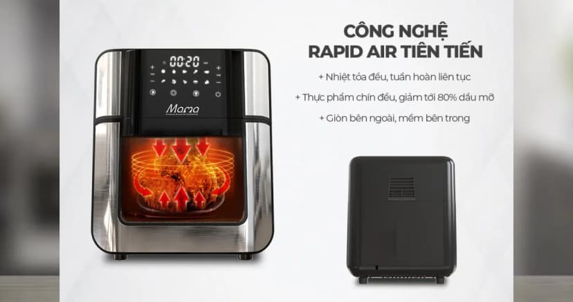 Lò chiên không dầu Sunhouse Mama SHD4088 15 lít - Giá rẻ nhất hôm nay - Ảnh 23