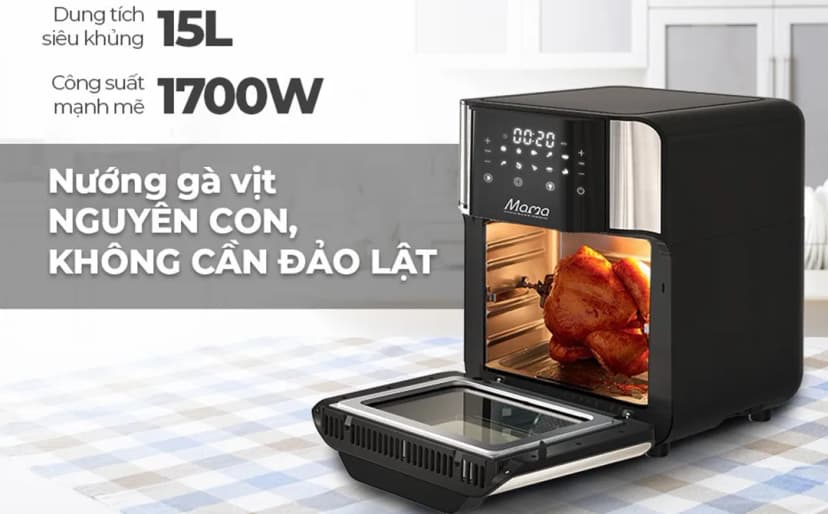 Lò chiên không dầu Sunhouse Mama SHD4088 15 lít - Giá rẻ nhất hôm nay - Ảnh 24