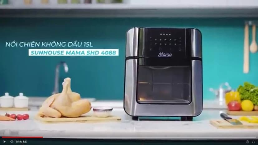 Lò chiên không dầu Sunhouse Mama SHD4088 15 lít - Giá rẻ nhất hôm nay - Ảnh 27