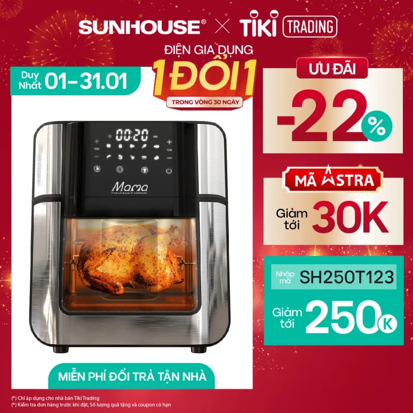 Lò chiên không dầu Sunhouse Mama SHD4088 15 lít - Giá rẻ nhất hôm nay - Ảnh 35